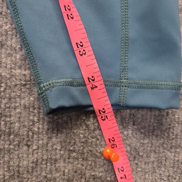 OUGES Leggings Womens XL Blue High Waisted Yoga Athletic Pants Pockets DT28003 - Picture 7 of 7